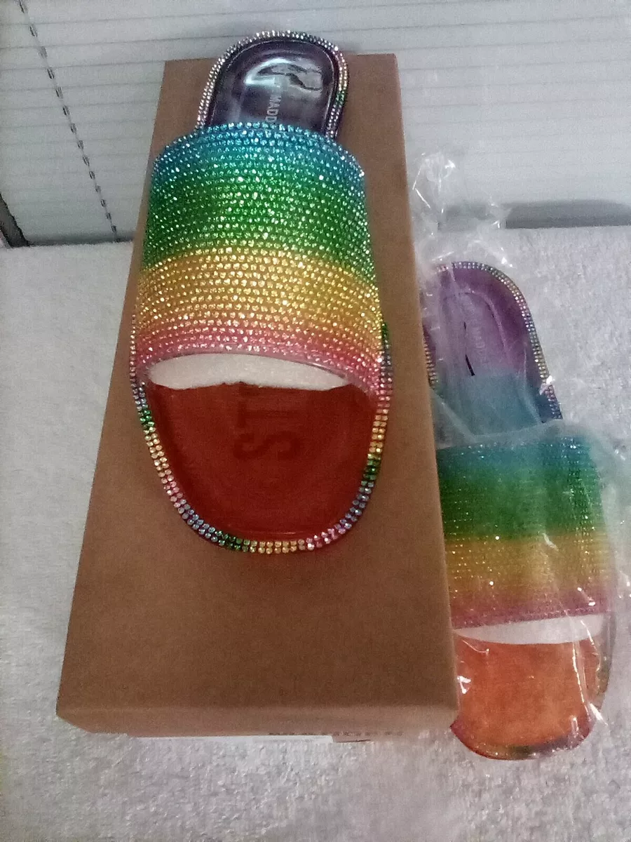Steve madden cheap rainbow slides