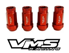 10PC VMS RACING RED PREMIUM CNC ALUMUNUM LUG NUTS FOR 01-13 CAMPAGNA TREX T-REX