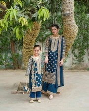 Mother daughter combo kurti plazzo sharara plazzo salwar kameez suits indian