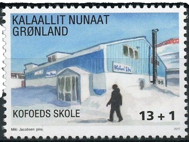 En excelente estado nunca abisagrado/estampillada sin montar o nunca montada Sellos Groenlandia semi Postal