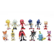 SONIC THE HEDGEHOG ACTION FIGURES  12 PIECES-NEXT DAY FREE SHIPPING