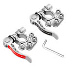 1 Pair Car Battery Terminal Connector Wire Pile Head W/ Quick Disconnect Switch