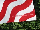 Set x 4 Patriotic USA Bandana Napkins Stars Waving Flag Cotton RN 67478 July 4th — photo 4