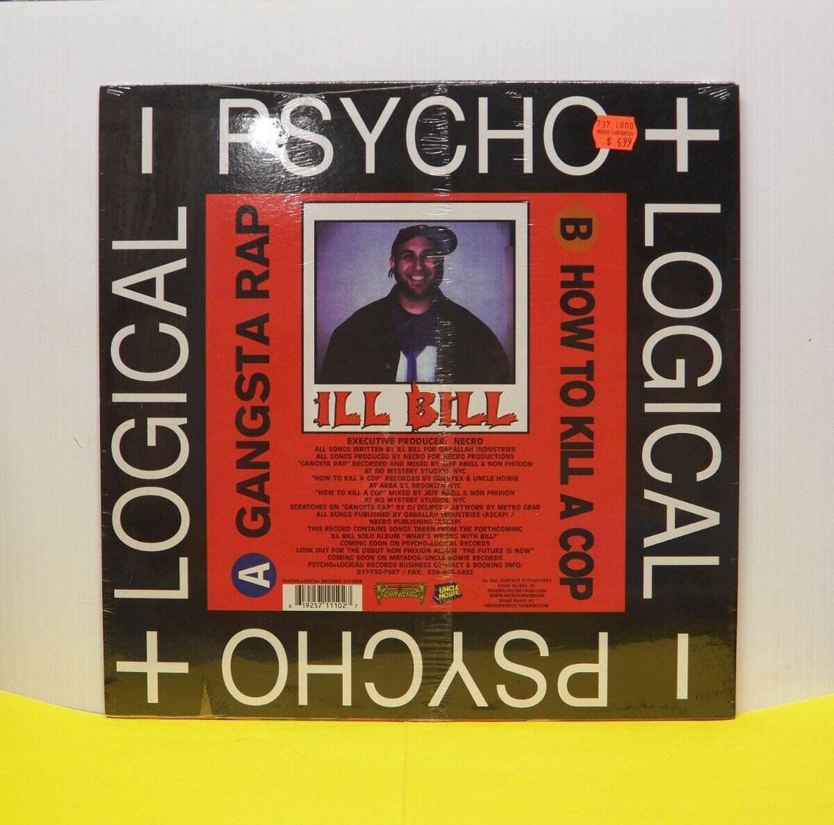 米12” Ill Bill Gangsta Rap / How To Kill A Cop PL2 Psycho+Logical-Recor /00250 s-l1200.png