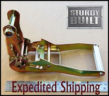 Gripon 2 Ratchet Tow Dolly Car Hauler Webbing Flat Bed Straps Tie Down Trailer