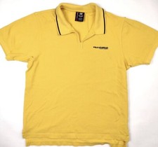 Vintage Polo Jeans Company Shirt Yellow Large Polo 100% Cotton USA Made