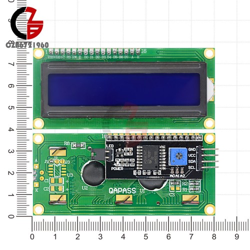 Blue Display IIC/I2C/TWI/SPI Serial Interface 1602 16X2 Character LCD Module - Picture 6 of 8