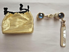 Vintage Selsi Opera glasses/ Binoculars Gold and Mother of Pearl with case
