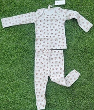 Q by Quincy Mae Baby Floral Long Sleeve Pajama Jumpsuit Size 0-3 months - New