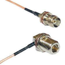 RG316 TNC Female Small Bulk to N Female Bulkhead Angle RF Cable Rapid-SHIP LOT