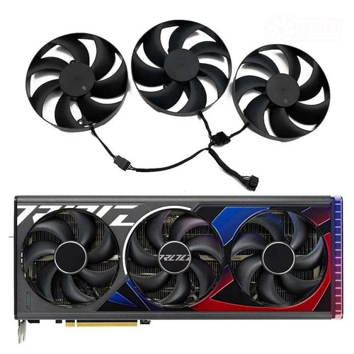 ASUS GeForce RTX 4090 4080 ROG STRIX OC GPU Fan Replacement Set - 第 1/11 張圖片