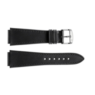Marloe Astro 20 MM Notched Black Leather Strap Genuine New without Buckle