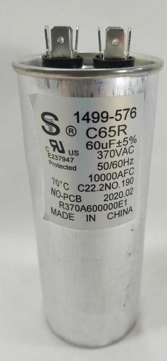 Coleman 1499-576 - C65R capacitor 60 UF+- 5% Camper RV Air