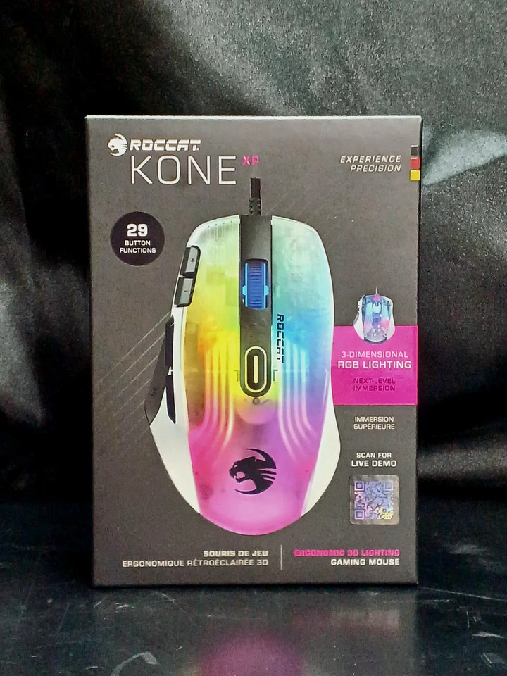 [Neu] Roccat Kone XP PC Gaming Maus Mit 3D Aimo RGB Beleuchtung 19K Dpi Optisch