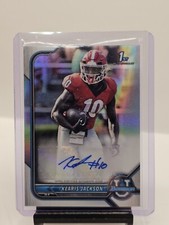 2021-22 Bowman University Chrome 1st Kearis Jackson Auto #BCPA-KJ Georgia Giants