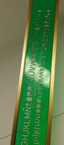 Lettering Guide Drawing Template Stencil DIN 1451-IV 8mm Made in Italy - Picture 6 of 6