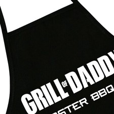 Grill Of Daddy Master BBQ Father's Day Gift Funny Grill Barbecue Apron w/ Pocket