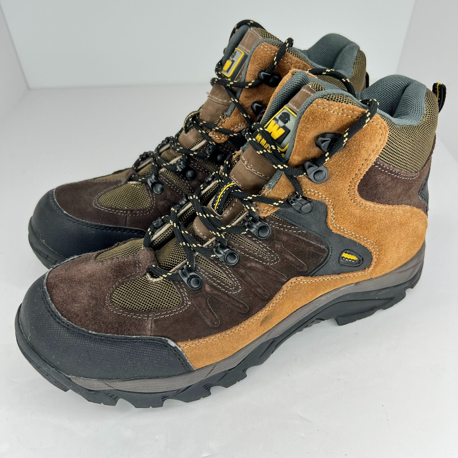 DEV-7 Men's Multicolor Hiking Boots Size 10.5M Mid Round Toe Lace Up