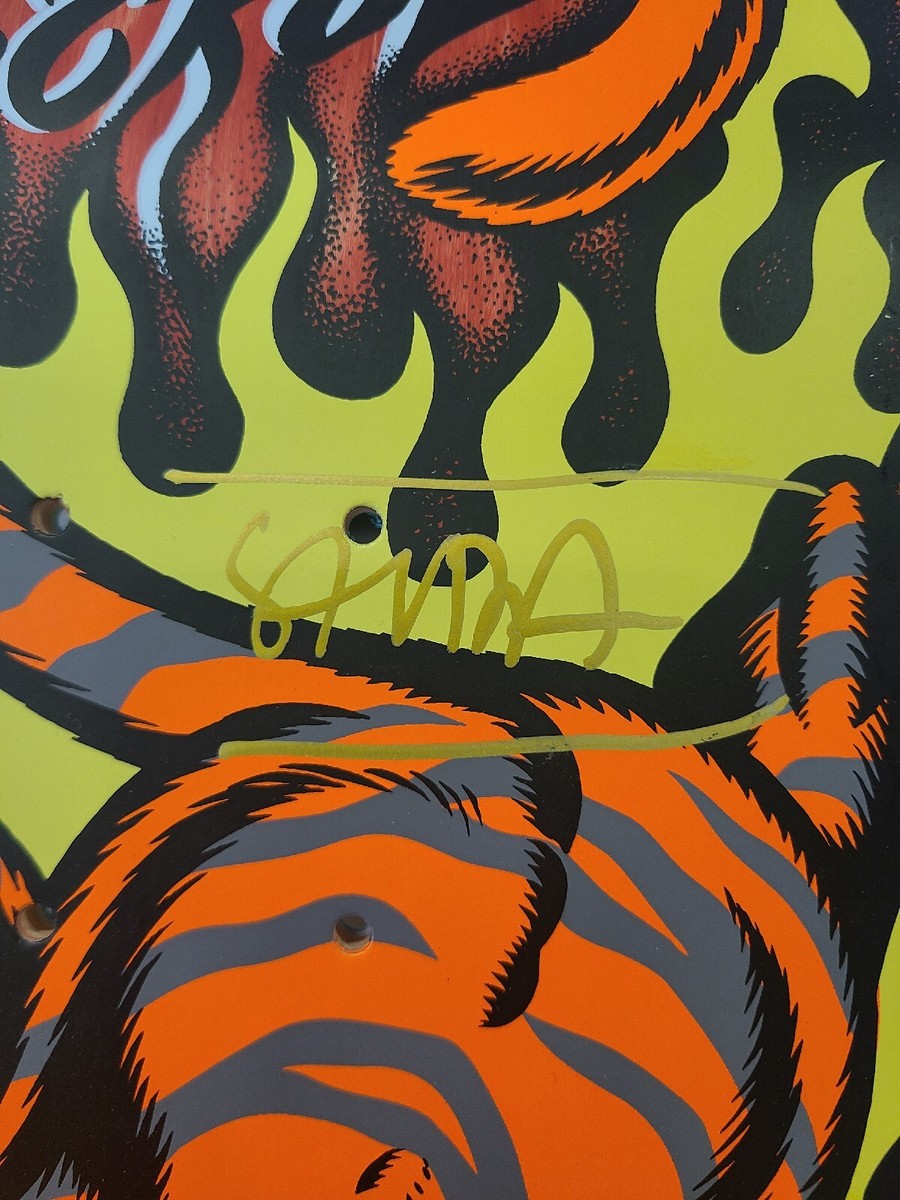 Santa Cruz SALBA TIGER Steve Alba SIGNED Skateboard !Free
