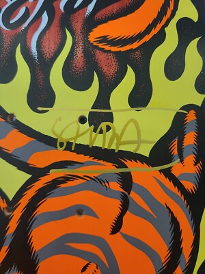 Santa Cruz SALBA TIGER Steve Alba SIGNED Skateboard !Free