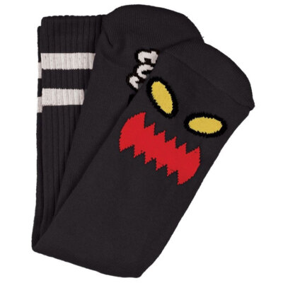 Toy Machine Skateboard Socks Monster Face Black Crew