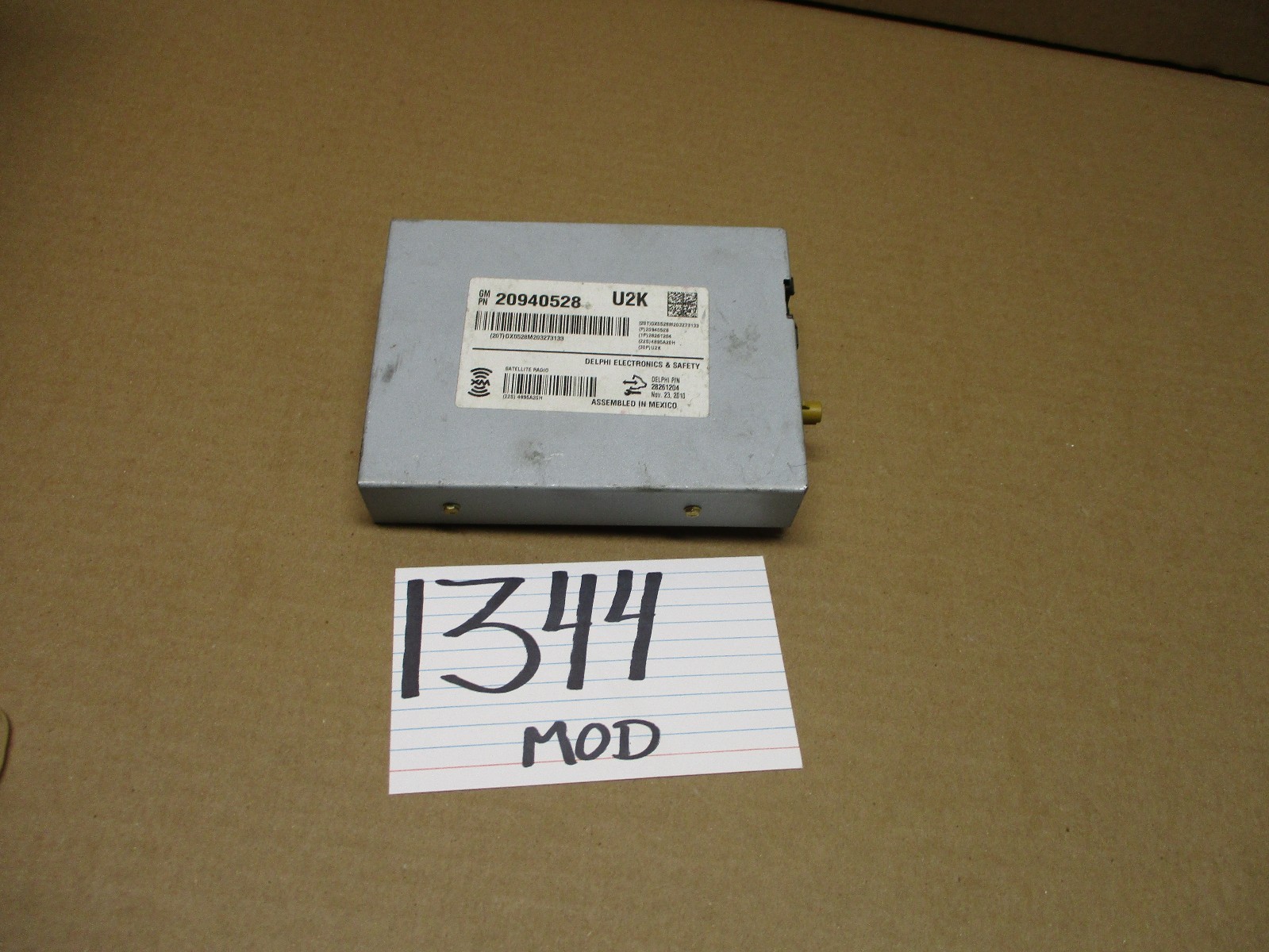 06 07 08 09 10 11 12 Impala Satellite Radio Control Module Computer #1344-MOD 
