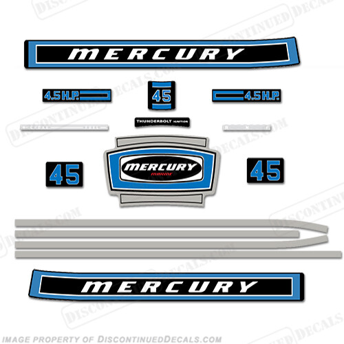 Fits Mercury 1975 4.5HP Outboard Engine Decals - Picture 1 of 1