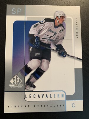 2000-01 SP Game Used Edition Vincent Lecavalier Base #54 Lightning Hockey Card