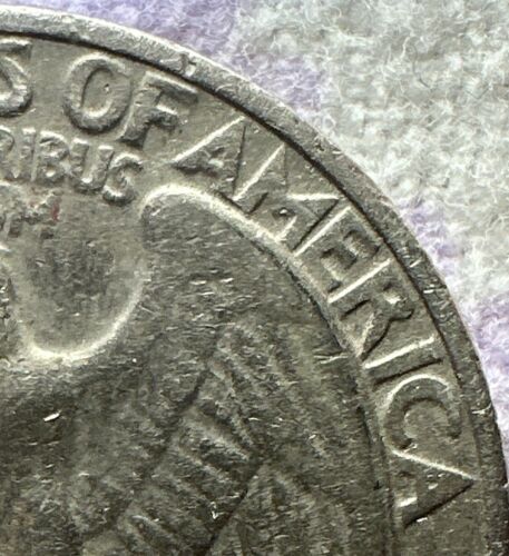 Rare 1973 Liberty Quarter No Mint Mark Philadelphia Mint W/ Letter Rim Error - Picture 8 of 9