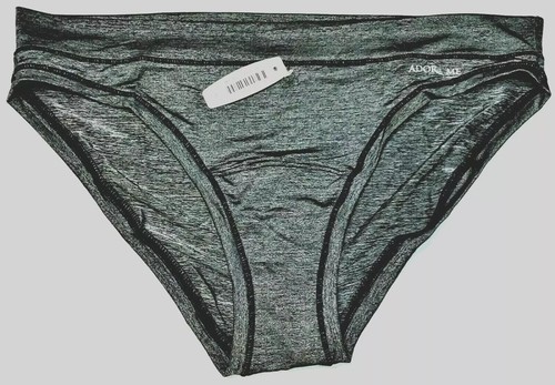 large - culotte bikini noire Adore Me si douce neuve avec étiquette (d213)