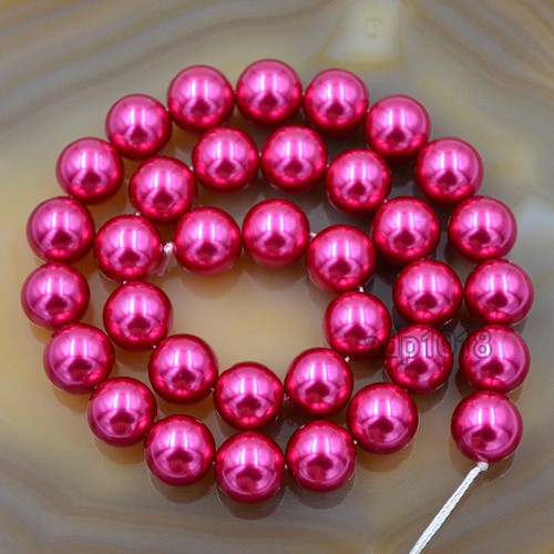 12mm Top Quality Czech Glass Pearl Round Loose Spacer Beads 16'' Strand - Picture 4 of 24