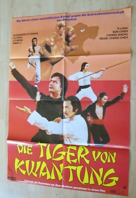 Filmplakt : Die Tiger von Kwantung ( Alexander Fu Cheng , Ti Lung )