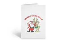 Funny Christmas Themed Notecards - 4.25" x 5.5" - 10 Boxed Note Cards - 14316
