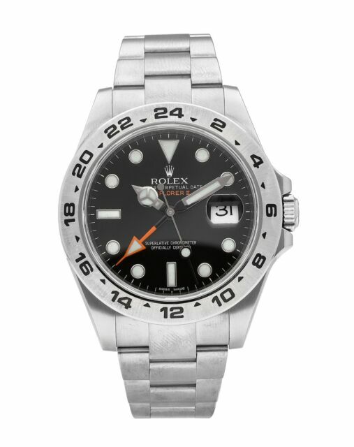 Rolex Explorer II Men's Black Watch 