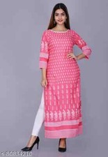 Indian Beautiful Trendy Fancy Ethnic Printed Rayon Three-Quarter Sleeves - FS