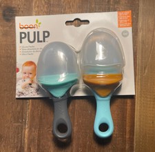 NIB Boon 2pk Pulp Silicone Feeder Blue/Green ...
