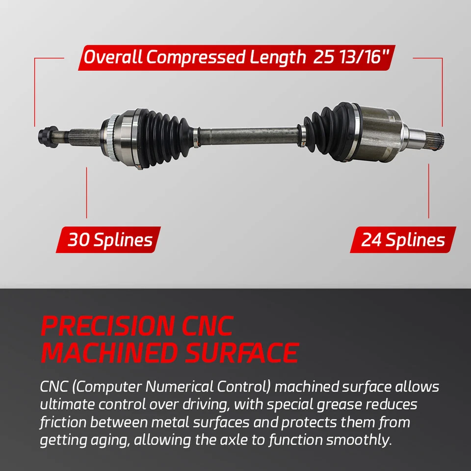 Conjunto de eje CV delantero izquierdo 3,5 L para Toyota Camry Avalon Lexus ES350 Foto 3 de 4