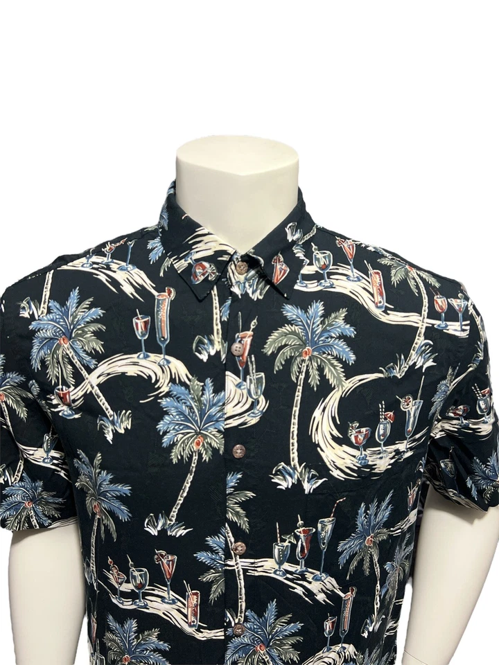Boca Classics Mens Hawaiian Shirt Size Adult Large L Aloha Rayon Short Sleeves - Image 2 of 4