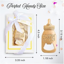 50 PCS Poppin Bottles Baby Shower Favor with Gifts Box ,Bottle Opener Souvenirs