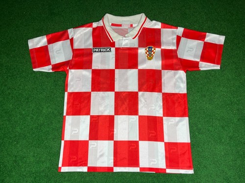 VINTAGE Croatia Kroatien PATRICK 1992 home away Jersey Shirt Trikot M933