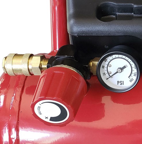 Compresor de aire eléctrico portátil de 2 galones 125 PSI 0,5 HP bomba sin aceite - Imagen 4 de 5