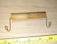 Vintage F. W. Hearn & Bro Butter Eggs Cheese New York Wood Shopping Bag Carrier