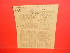 1920-1942 Philco Car Radio Service Manual Model Ar-7 Chevrolet Ford Chrysler