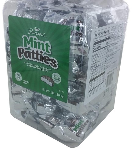 Individually Wrapped Mint Patties | Rich Dark Chocolate & Peppermint | 64 Oz - Picture 5 of 7