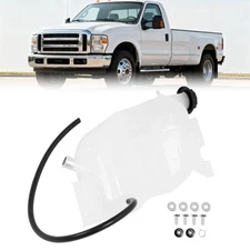 Coolant Overflow Reservoir Degaus Tank Bottle For Ford F650 F750 2004-2007 White