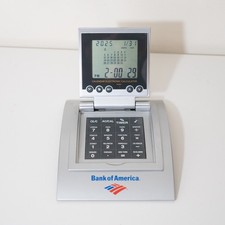 Bank of America LCD Promo World Time Alarm Clock Calendar Electronic Calculator