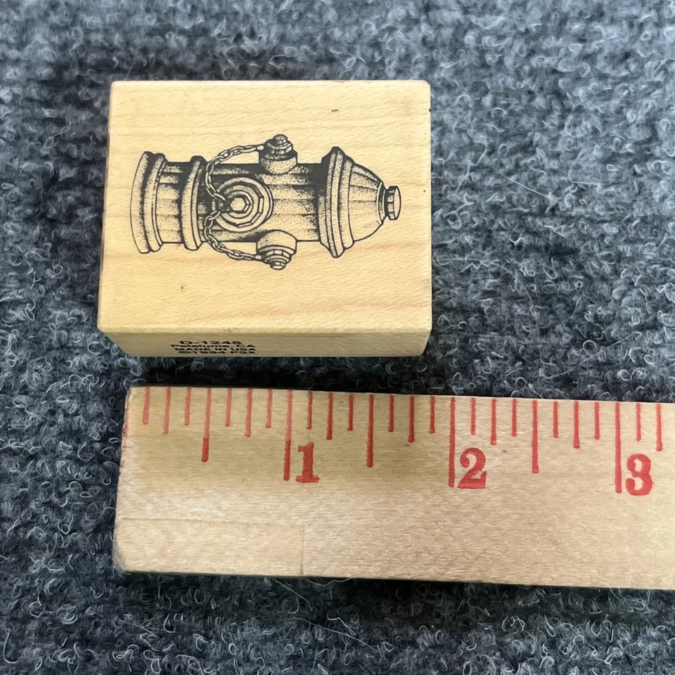 Sello de goma montado en madera PSX Fire Hydrant D1245 Foto 4 de 4