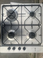 Hotpoint 58cm 4 Burner Gas Hob - Stainless Steel PPH60PFIXUK -Free Local Deliver