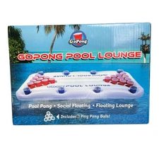 GoPong Pool Floating Lounge Beer Pong Game NEW