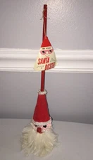 Vintage Holt Howard Christmas Santa Duster Wood Feather Novelty w/Tag